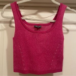 NWT Wild Fable | XS | Dark Pink Ribbed Cropped Tank